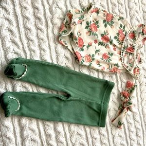 Floral set with headband fashionable